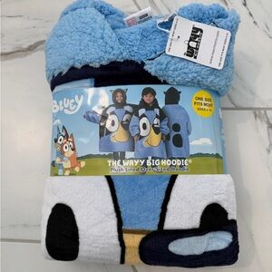Bluey The Wayy Big Hoodie Plush Lined Oversized Hoodie